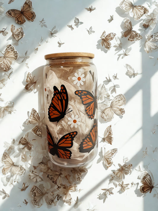 Amber Butterfly Glass