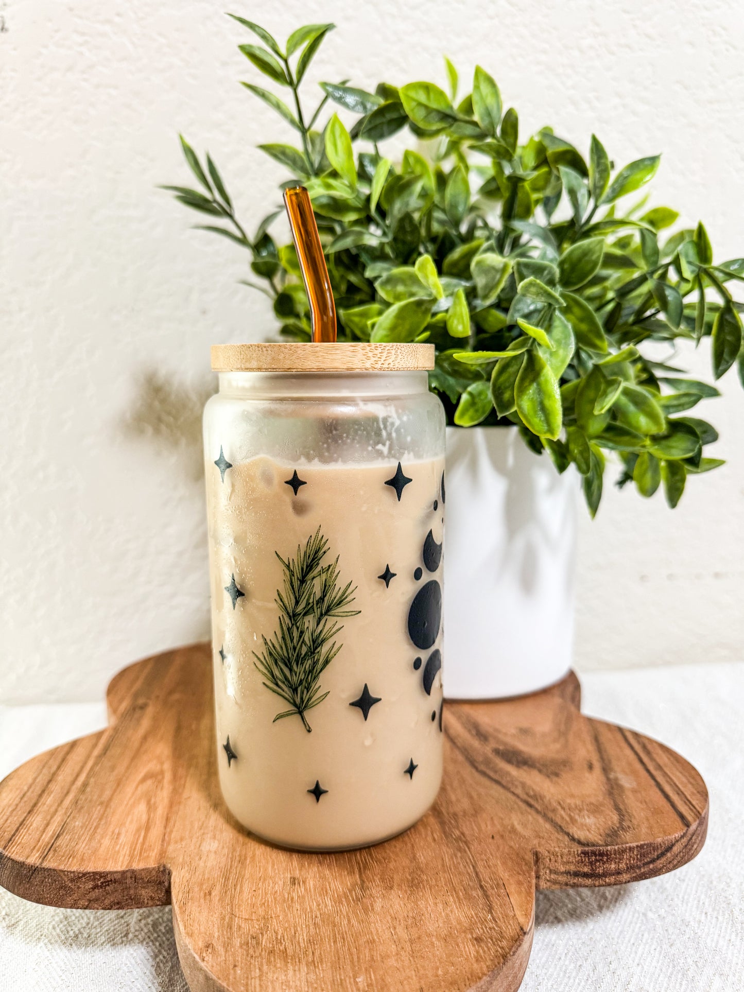 Salt Rosemary & Lavender Glass Cup