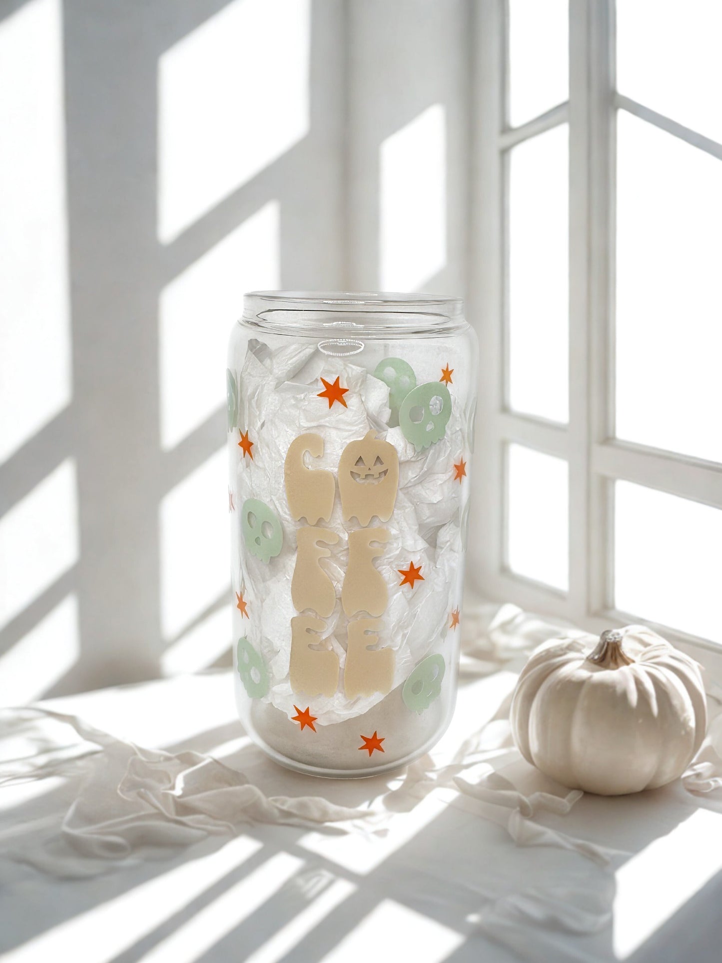Spooky Coffee Glass