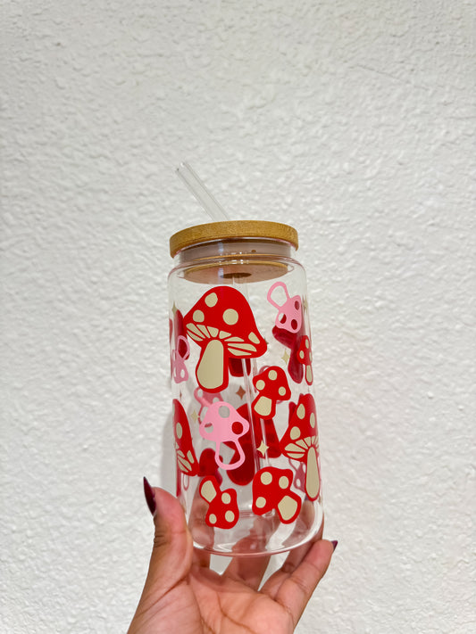 16oz mushroom glass