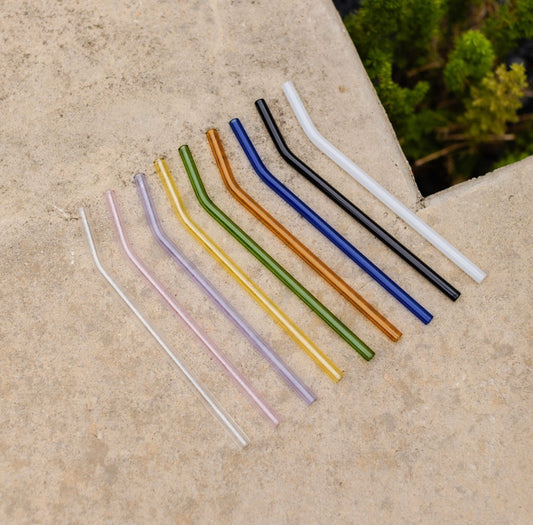 Colored Glass Straw