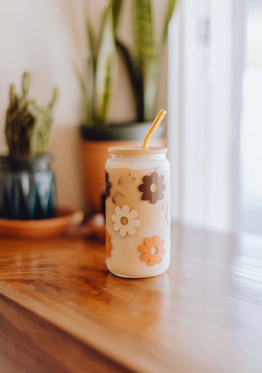 Retro Daisy Glass