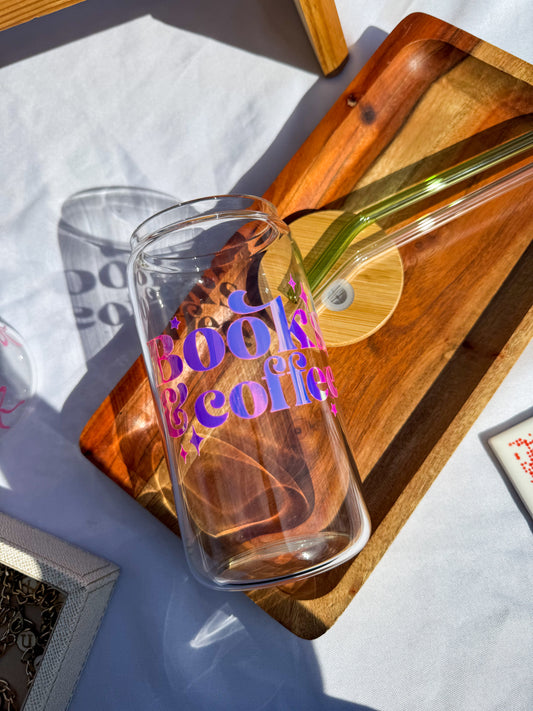 Books & Coffee Glass