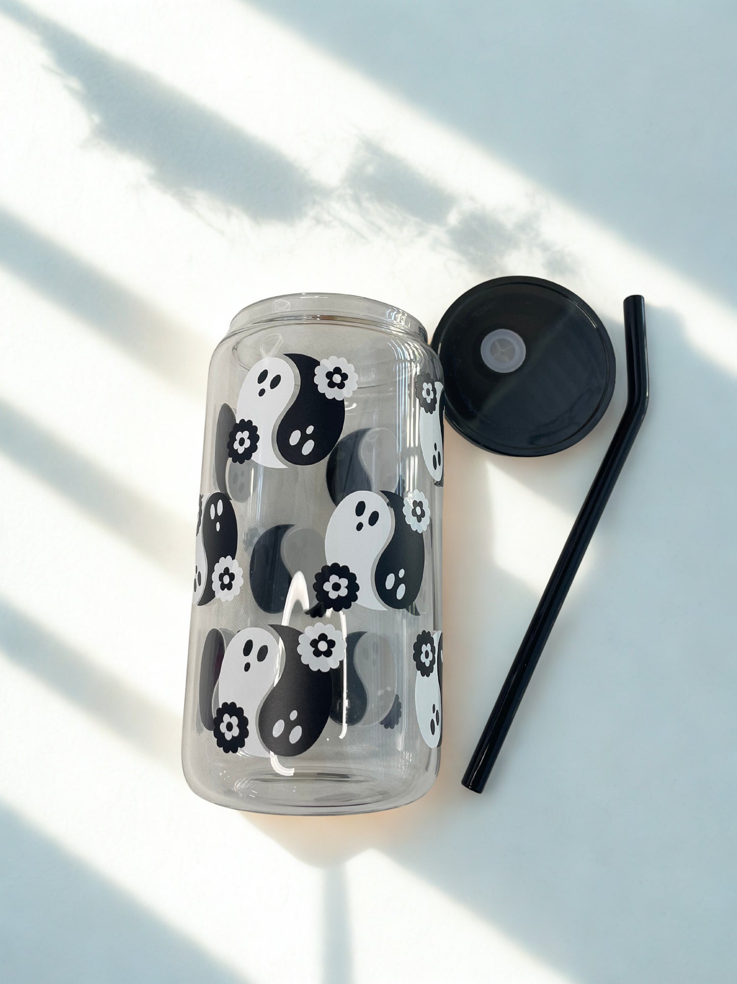 Yin Yan Ghost Glass