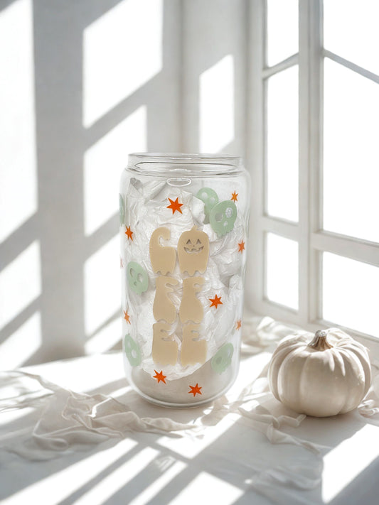 Spooky Coffee Glass