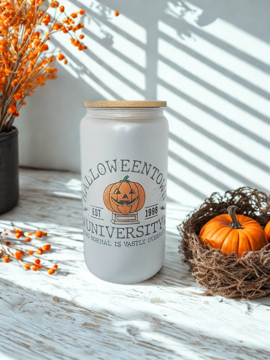 Halloween Town University Glass