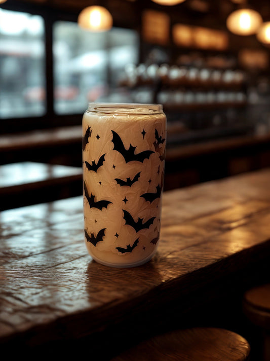 Spooky Bats Glass