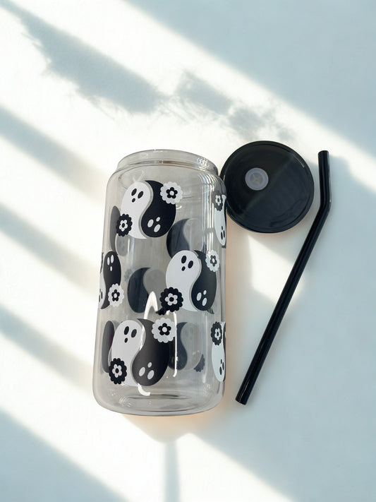 Yin Yan Ghost Glass
