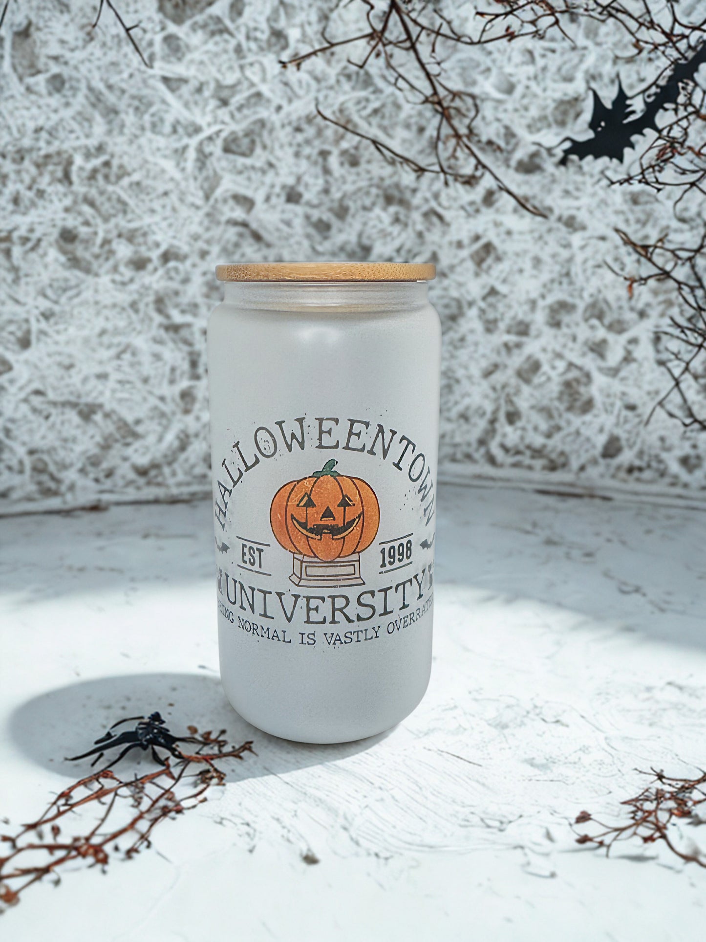 Halloween Town University Glass