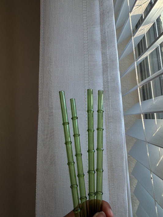 bamboo glass straw